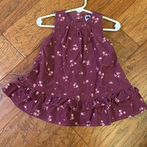 Janie & Jack Corduroy Plum Floral Jumper, 6-12M